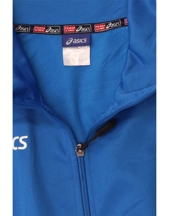 Asics Veste de survêtement pour homme XL Bleu Polyester