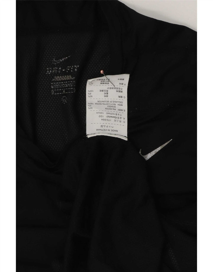 Nike Hommes Dri Fit T-Shirt Haut Noir Moyen Polyester