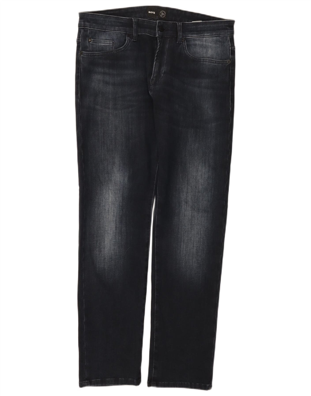 HUGO BOSS Femme Jean Slim W34 L32 Bleu Marine Coton