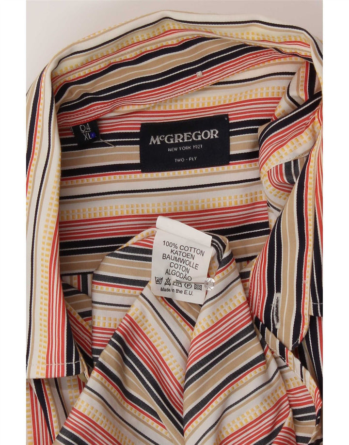 Chemise Homme MC Gregor XL Coton Rayé Multicolore