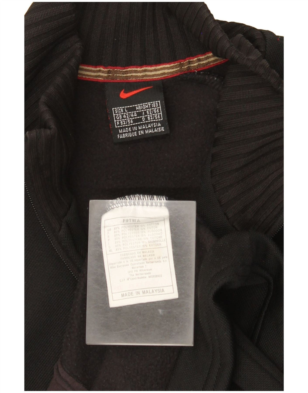 Nike Veste de survêtement pour homme UK 42/44 Large Noir Polyester