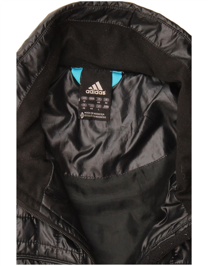 Adidas Veste rembourrée pour femme UK 12 Medium Noir Polyester
