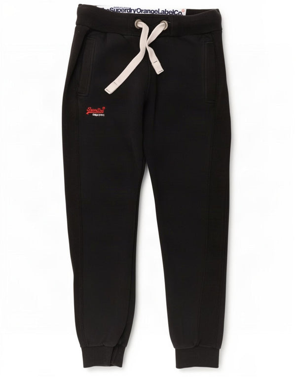 Superdry Pantalon de survêtement coupe slim pour homme Pantalon de jogging petit coton noir
