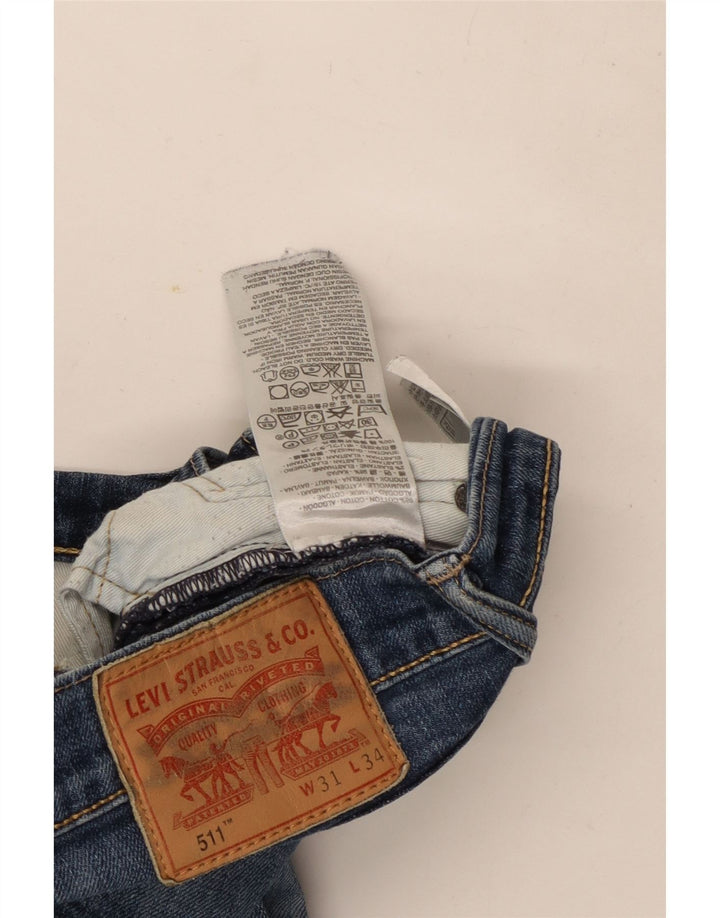 Levi's Jean Slim 511 Homme W31 L34 Bleu Coton