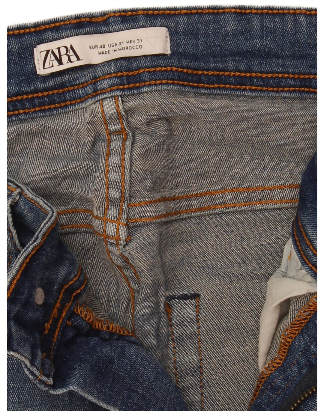 Zara Jean skinny pour homme EU 40 Medium W31 L32 Bleu