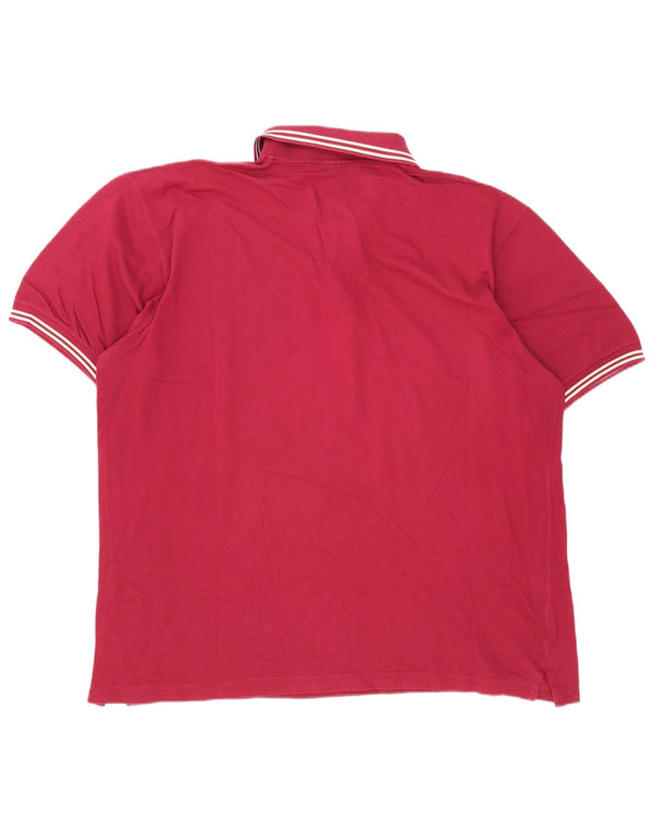 Sergio Tacchini Polo Homme 2XL Bordeaux Rayé