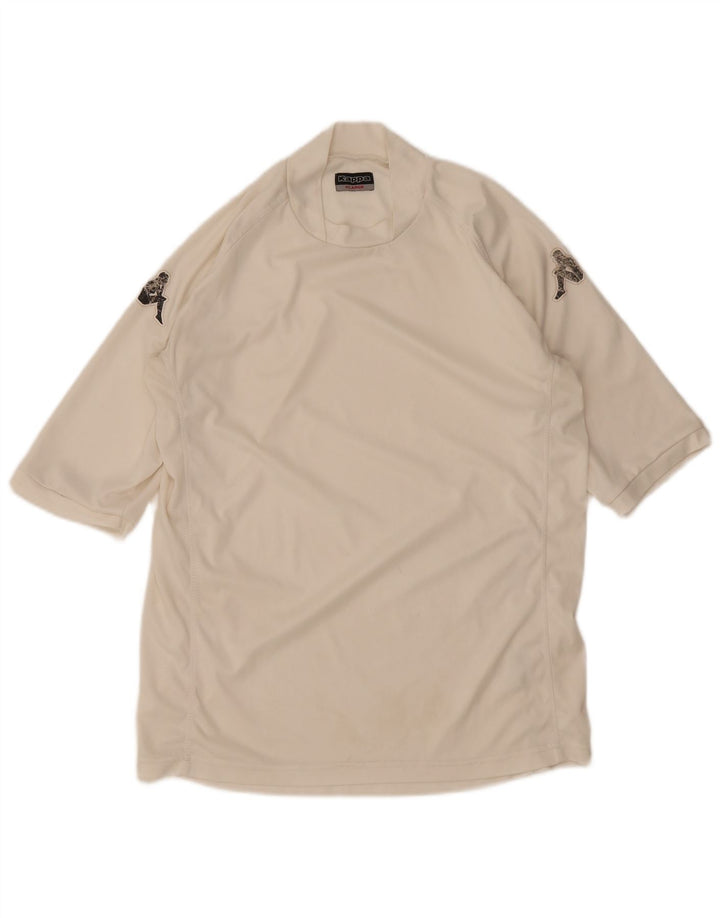 Kappa T-Shirt Graphique Homme XL Blanc