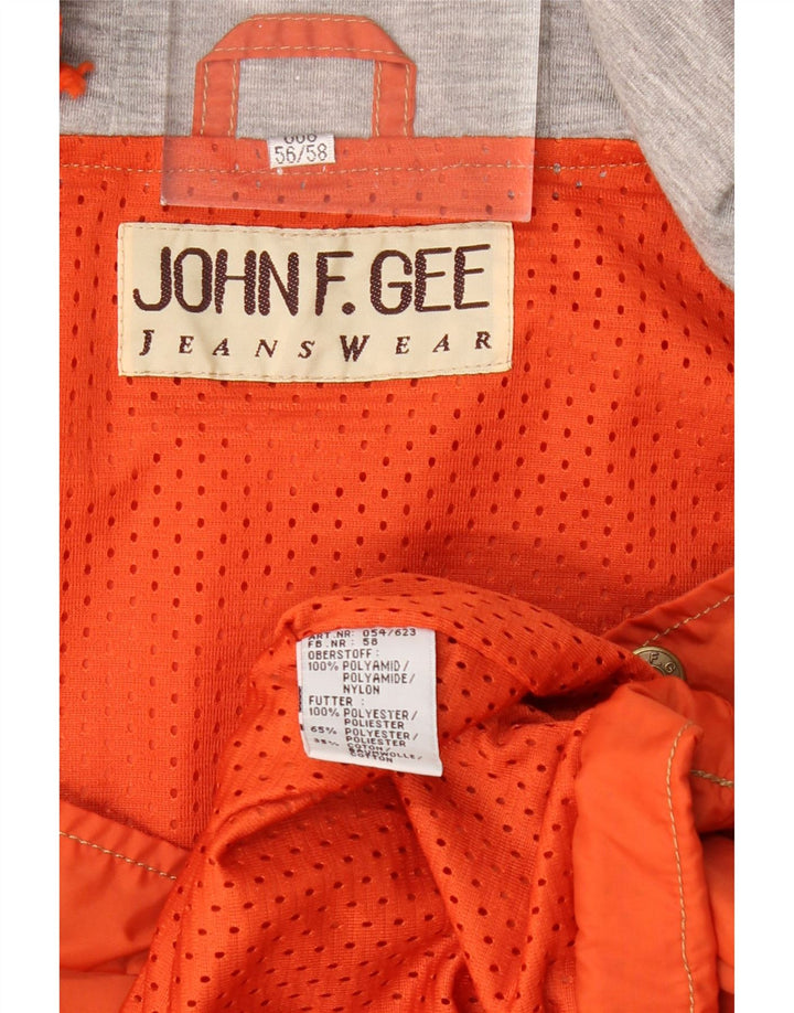 JOHN F GEE Veste Anorak à capuche graphique pour homme EU 56 3XL Orange Polyamide