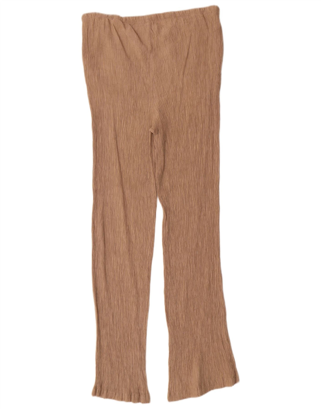 ZARA Pantalon de survêtement pour femme UK 16 Large Beige Viscose