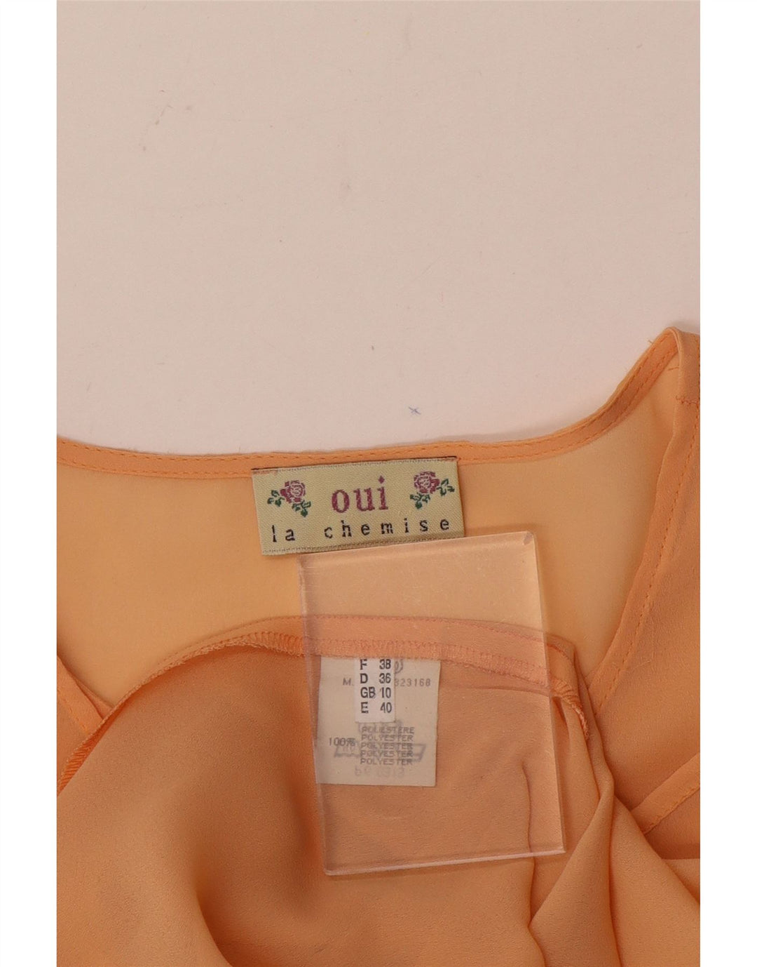 Oui Chemisier Femme UK 10 Petit Orange Polyester