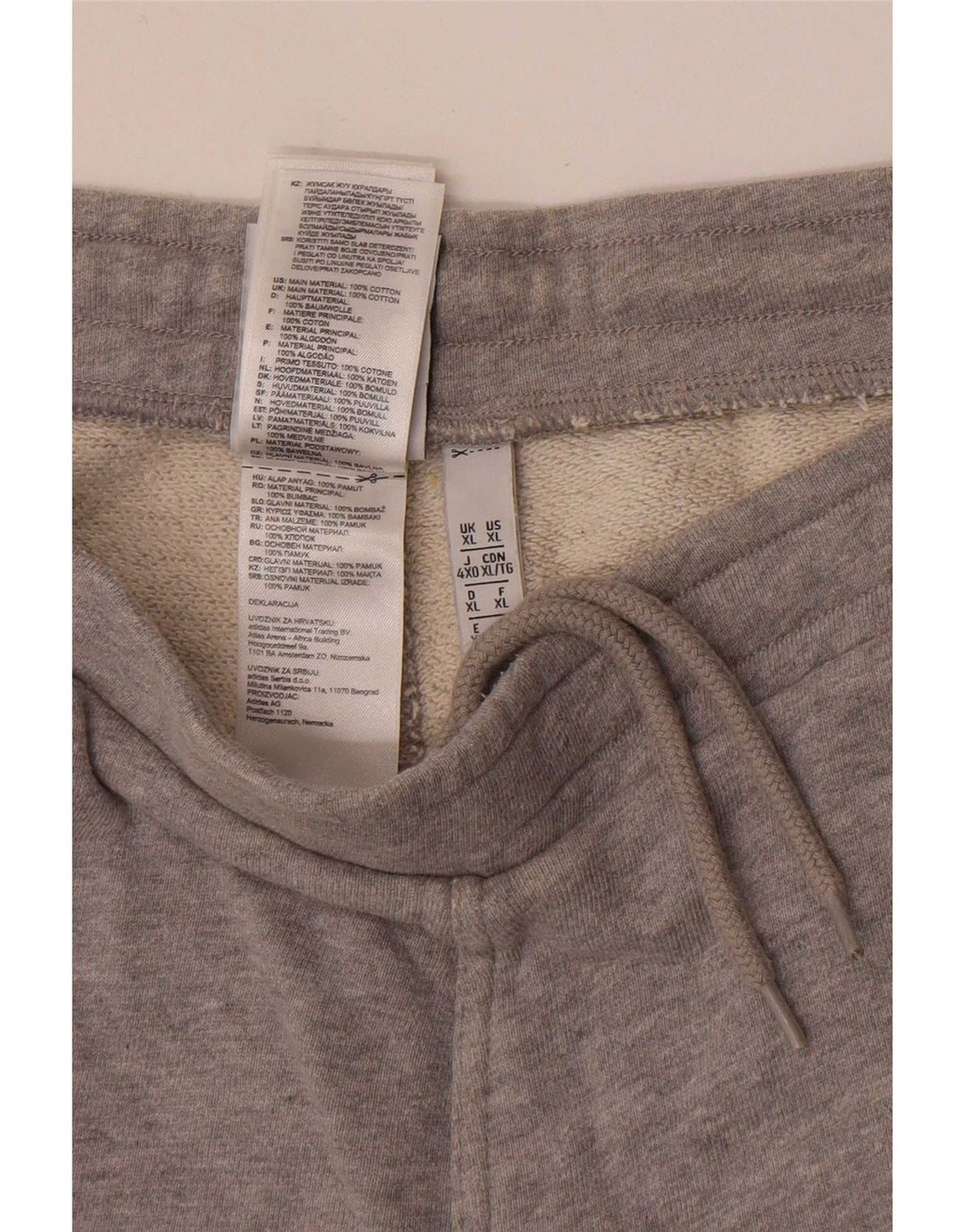 Adidas Short de sport pour homme XL en coton gris
