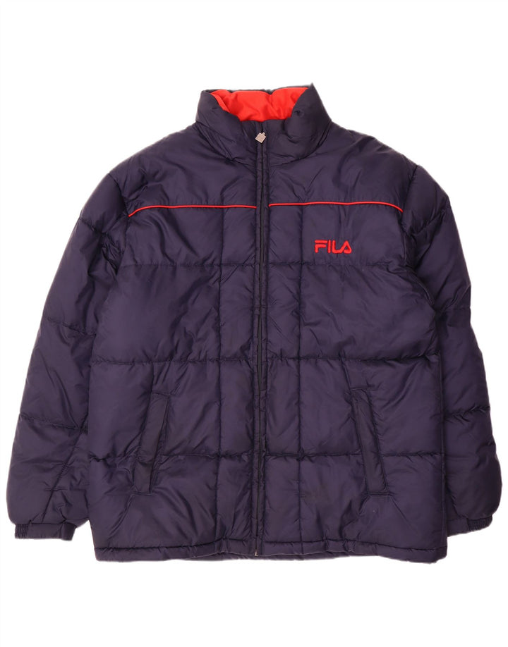 Fila Veste matelassée homme UK 42 XL Bleu marine Polyamide