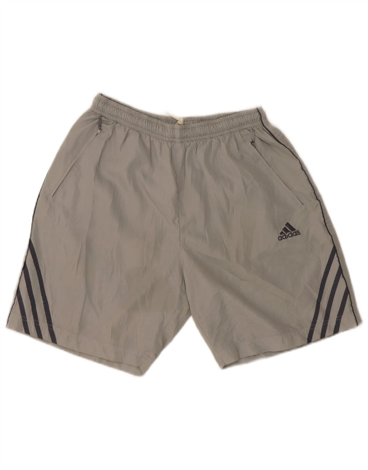 Adidas Short de sport pour homme UK 40/42 Gris moyen Polyester