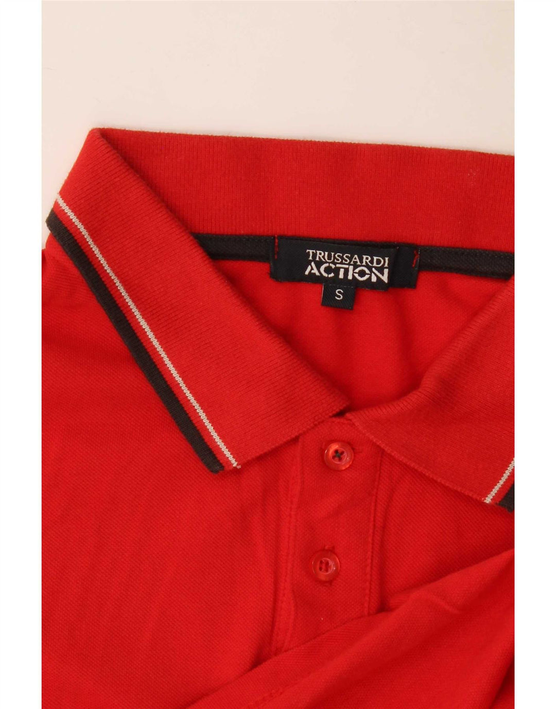 Trussardi Polo Homme Petit Rayé Rouge