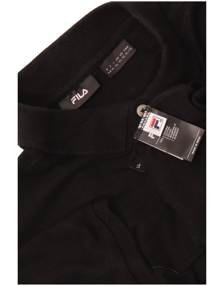 Fila Polo Homme XL Noir Coton