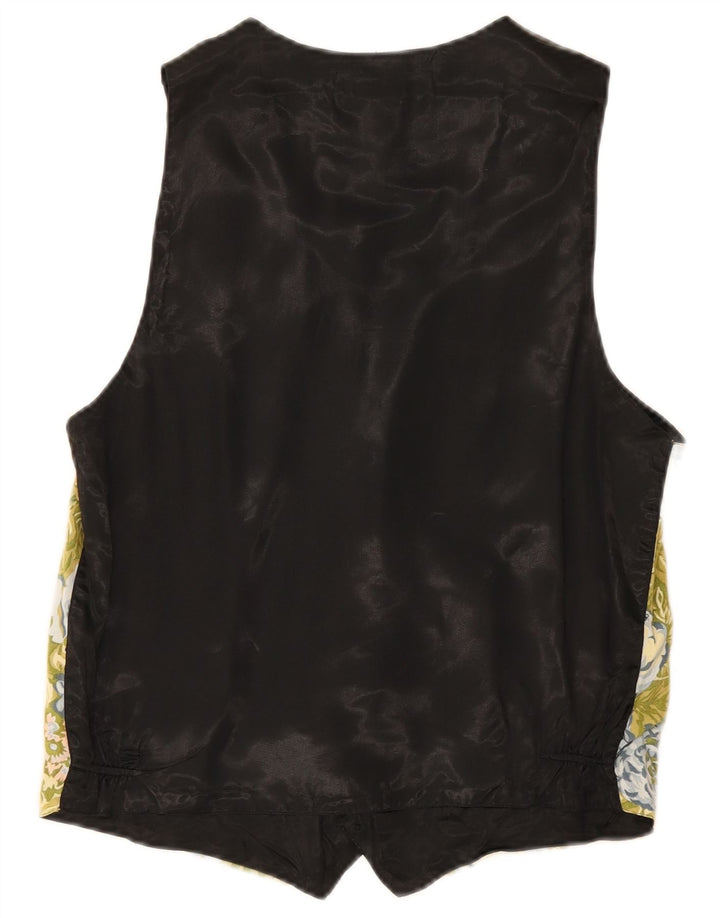 3K Gilet Homme Petit Vert Floral Coton