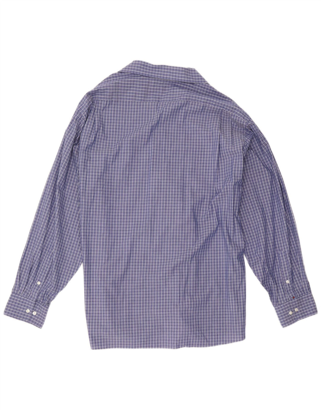 Tommy Hilfiger Chemise coupe classique pour homme 2XL en coton à carreaux bleus
