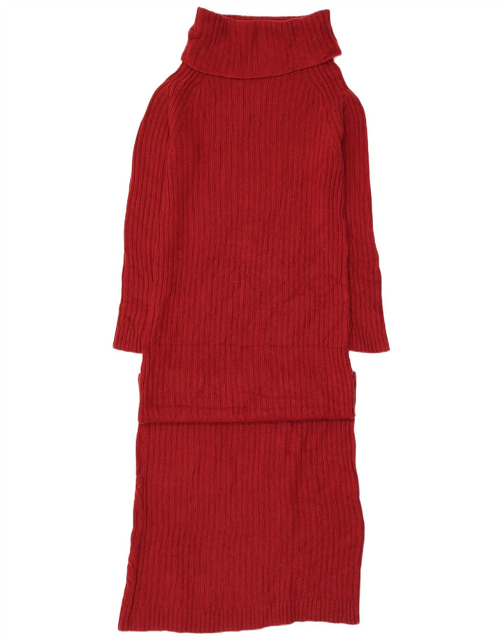 Simona Barbieri Robe pull à col roulé Twin-Set pour femme UK 12 Rouge moyen