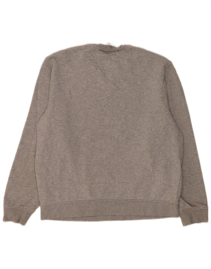 Lacoste Mens Sweatshirt Jumper Taille 5 Grand Coton Gris