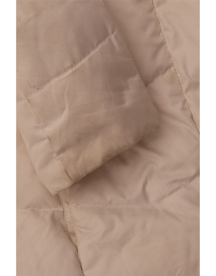 TOMMY HILFIGER Veste matelassée à capuche pour femme UK 12 Polyester blanc moyen