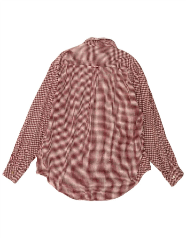 Boggi Chemise Homme Grand Vichy Rouge