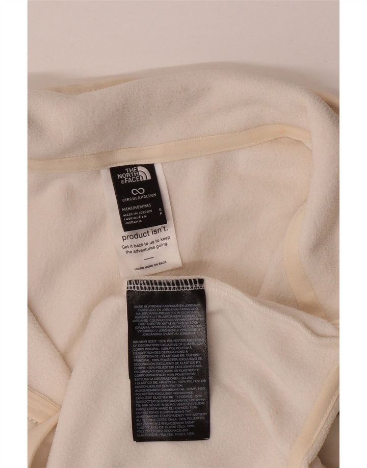THE NORTH FACE Pull polaire à col zippé pour homme Petit polyester blanc