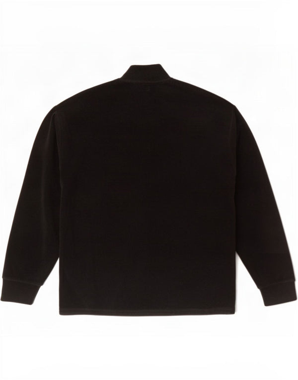 Fila Pull polaire à col zippé pour homme, petit, noir