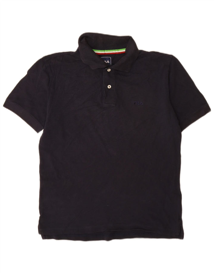 Fila Polo Homme IT 48 Petit Bleu Marine Coton