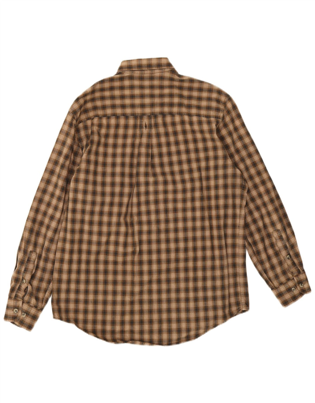 Timberland Chemise en flanelle pour homme en coton à petits carreaux marron