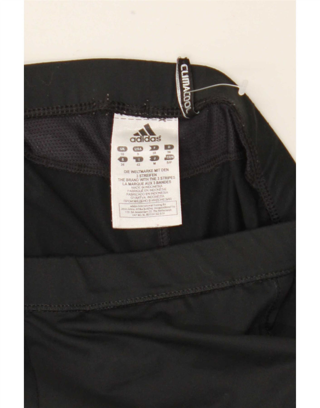 Adidas Femmes Climacool Capri Leggings UK 10 Petit Noir Polyester