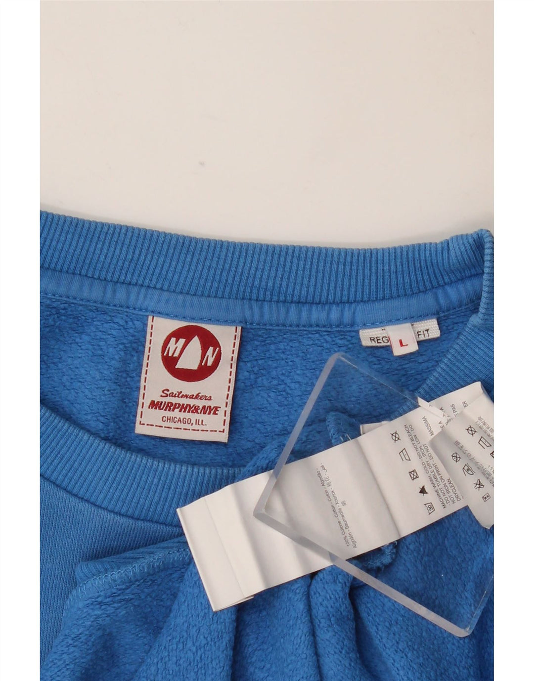 MURPHY & NYE Sweat-shirt graphique Sailmakers pour hommes, grand bleu