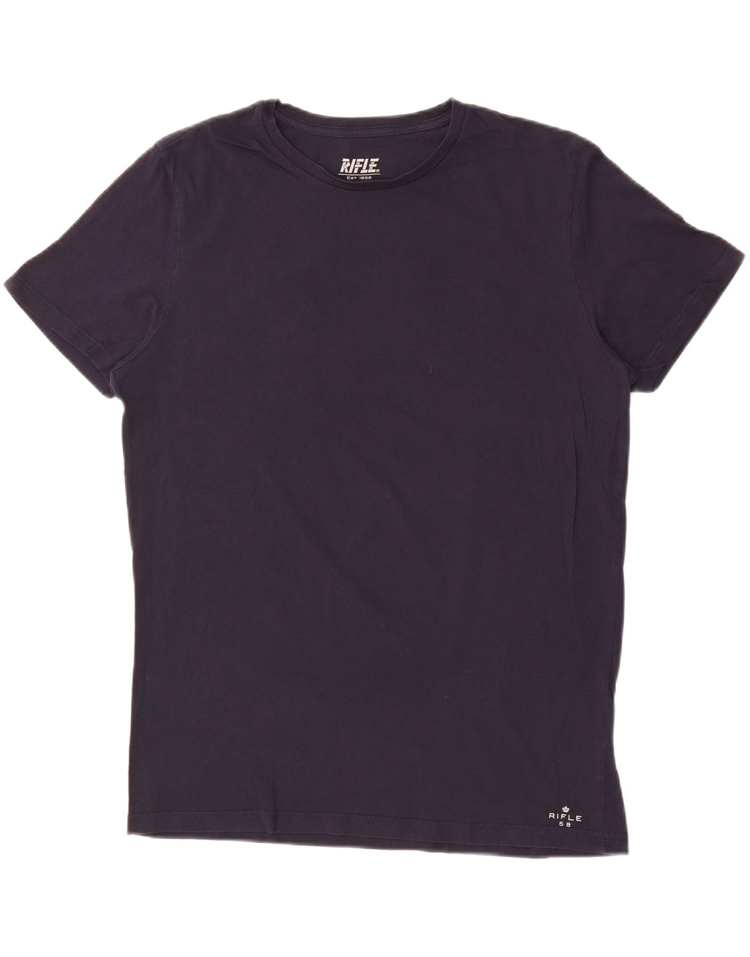 RIFLE Mens T-Shirt Top XL Navy Blue Cotton Vintage Rifle and Second-Hand Rifle from Messina Hembry 