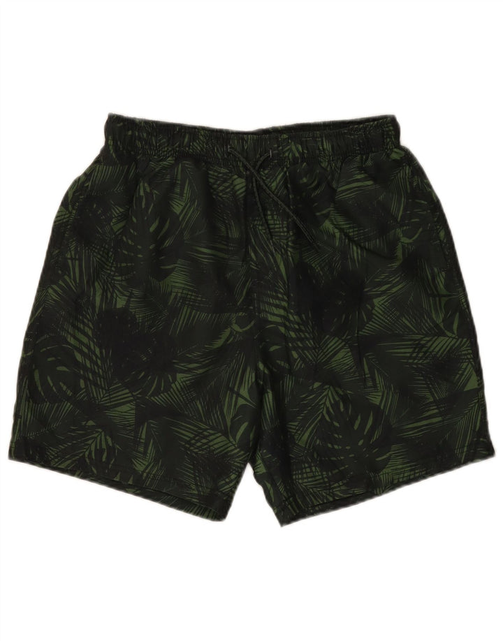 Mountain Warehouse Short de bain pour homme en polyester à motif floral vert petit