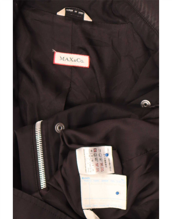 Max & Co. Blouson Bomber Femme UK 6 XS Noir Polyester