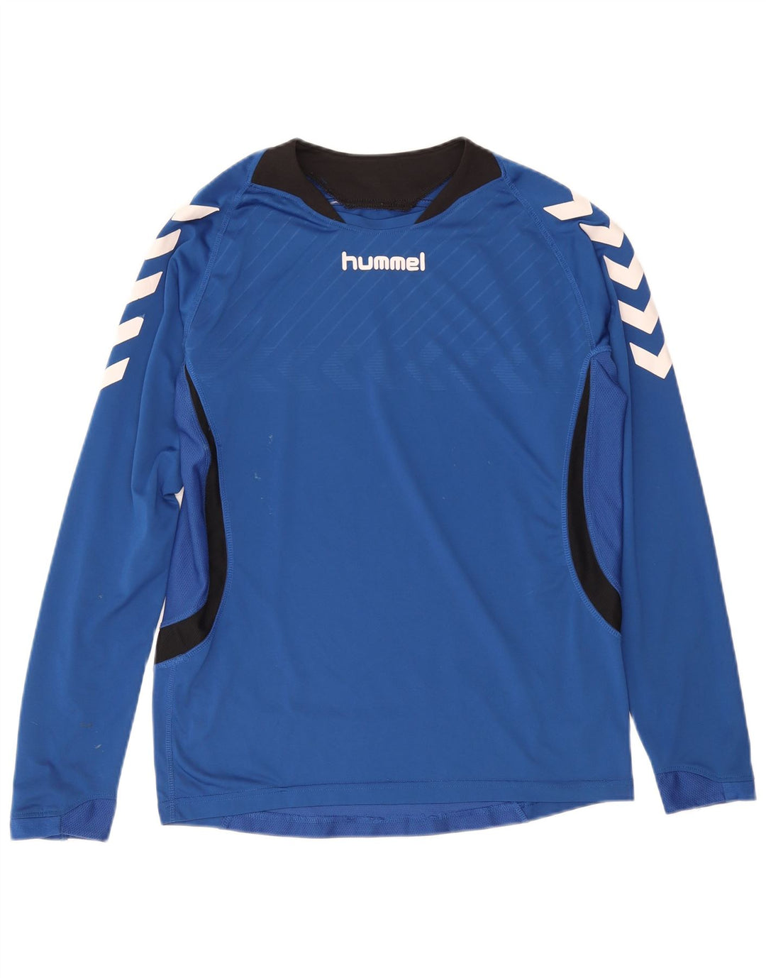 Hummel Haut Graphique à Manches Longues Homme Bleu Moyen Polyester Sports