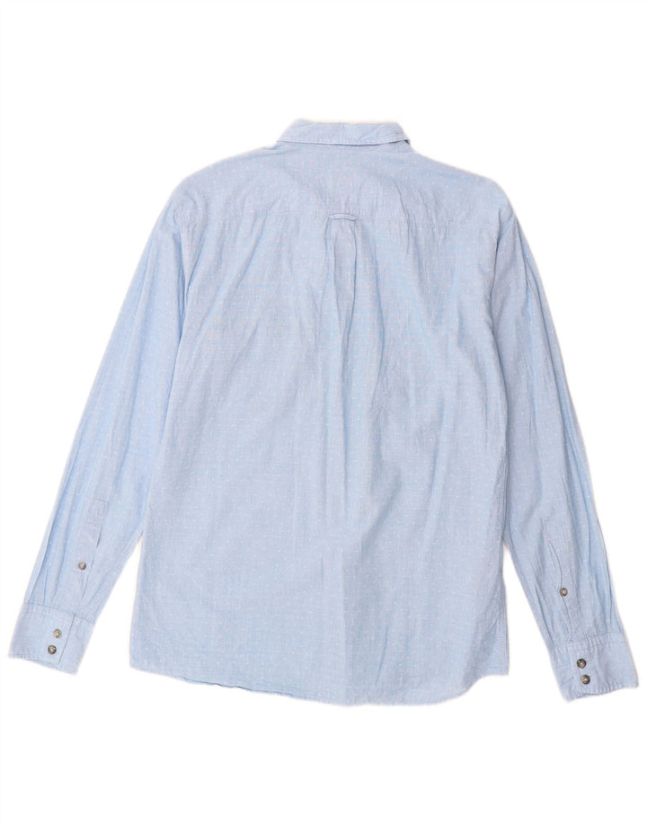 Hugo Boss Chemise Regular Fit Coton à pois bleu moyen