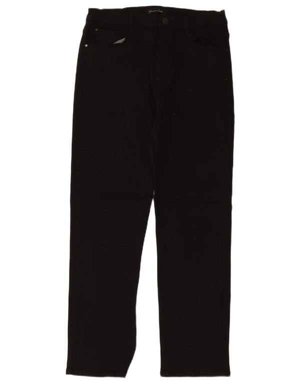Massimo Dutti Pantalon décontracté droit pour femme EU 38 Small W28 L27 Noir