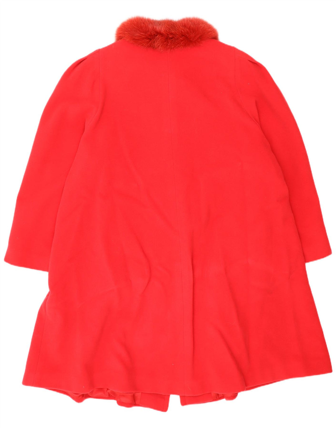vintage Femme Overcoat Overcoat IT 44 Laine Rouge Moyenne