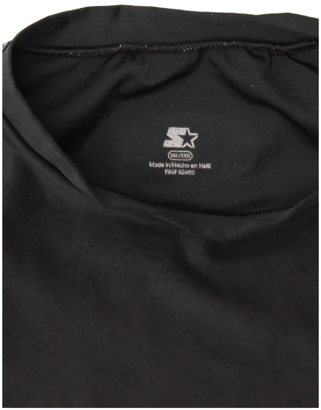 Starter T-Shirt Homme Haut 3XL Noir