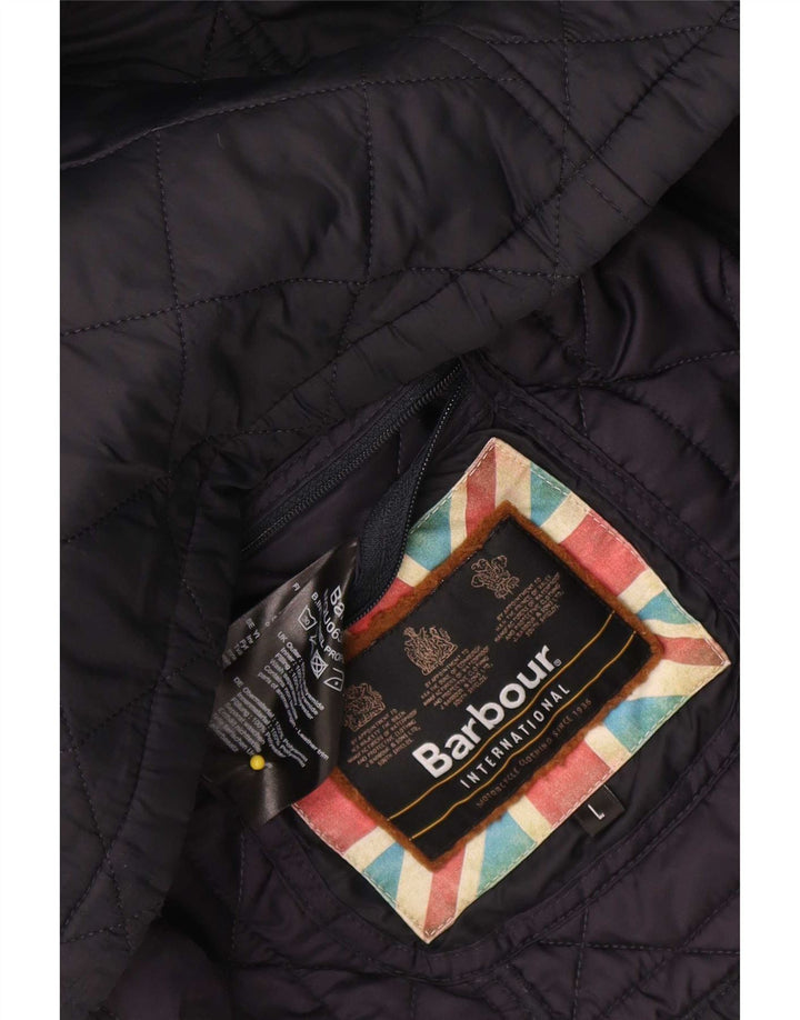 Barbour Veste matelassée pour homme UK 40 Large Bleu Marine Polyamide