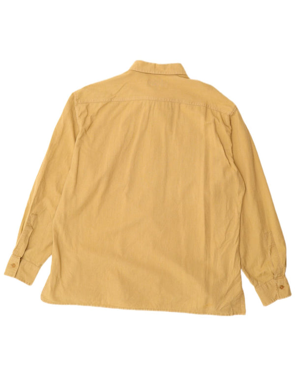 Replay Chemise Homme Large Jaune Coton