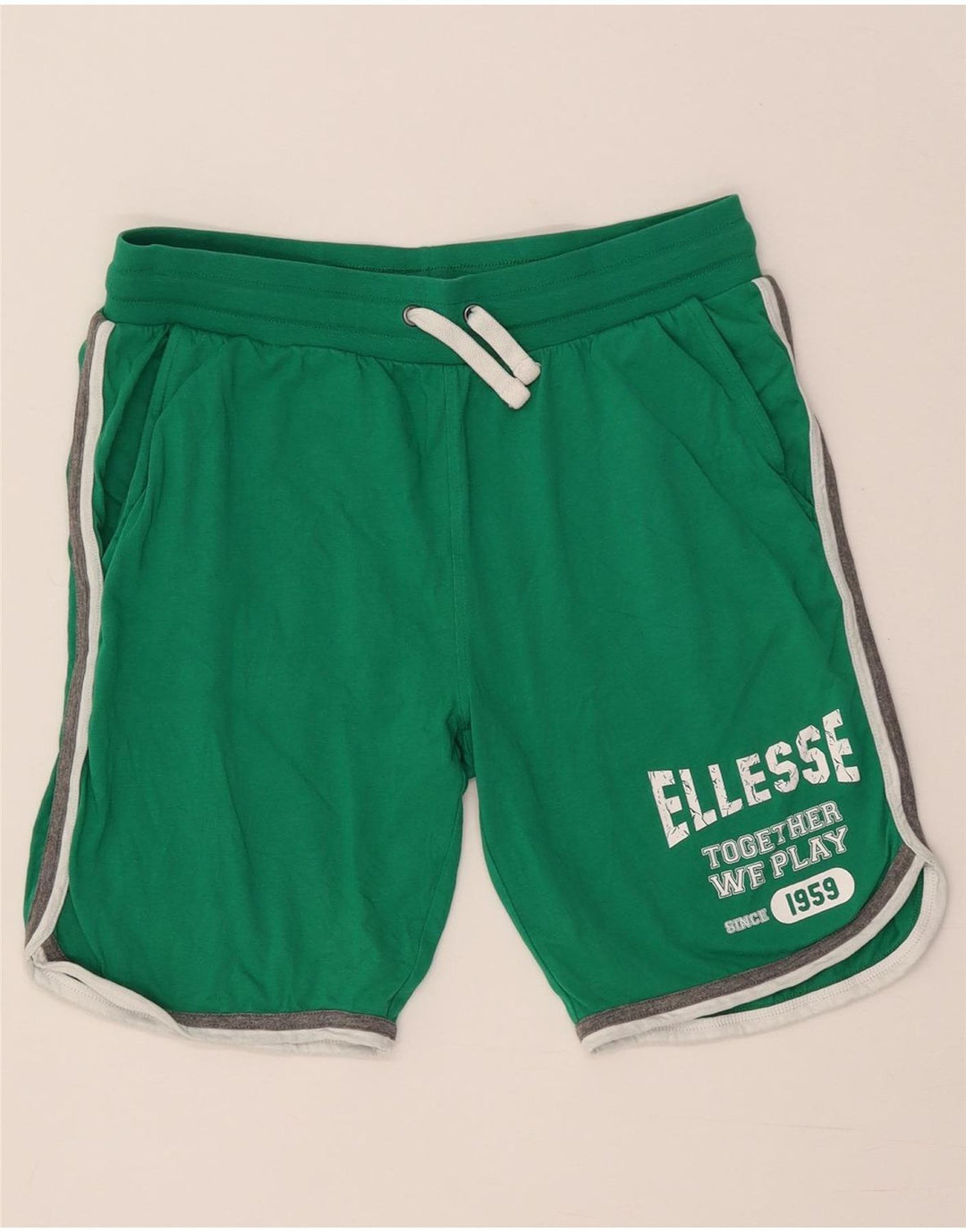 Ellesse Short de sport graphique pour femme UK 14 Vert moyen