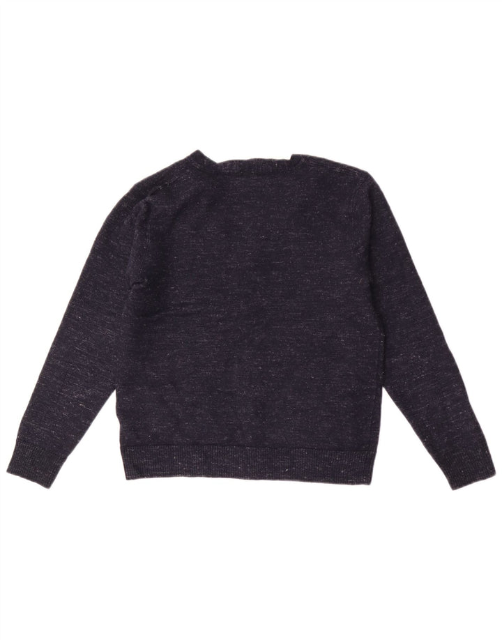 J. Crew Cardigan Slim Fit pour Homme en Laine Mouchetée Bleu Marine Moyen