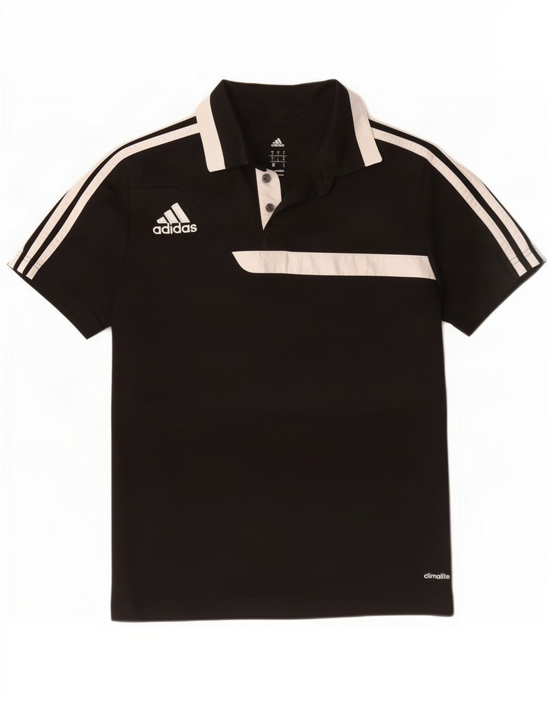 Adidas Homme Climalite Polo Petit Noir Colorblock Polyester