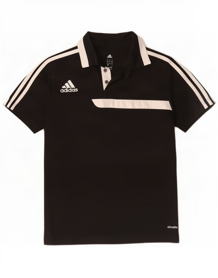 Adidas Homme Climalite Polo Petit Noir Colorblock Polyester
