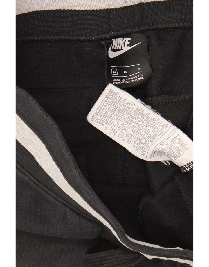 Nike Pantalon de survêtement graphique pour homme en coton noir moyen