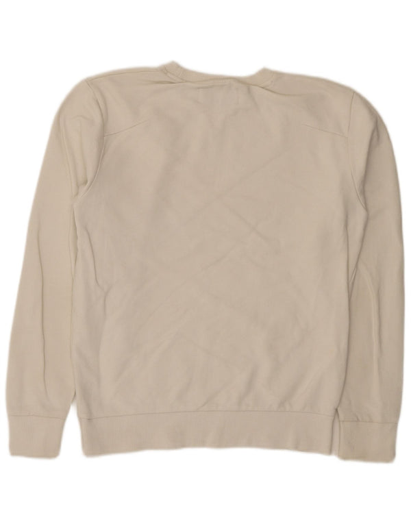 Calvin Klein Jeans Sweat-shirt graphique pour homme en coton blanc Taille S
