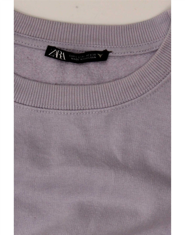 Zara Sweat-shirt pour femme UK 16 Large Violet