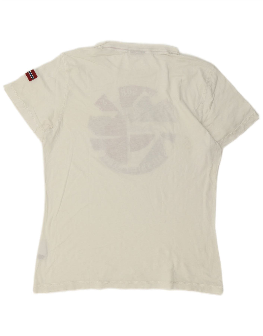 Napapijri T-Shirt Graphique Homme Blanc Moyen Coton