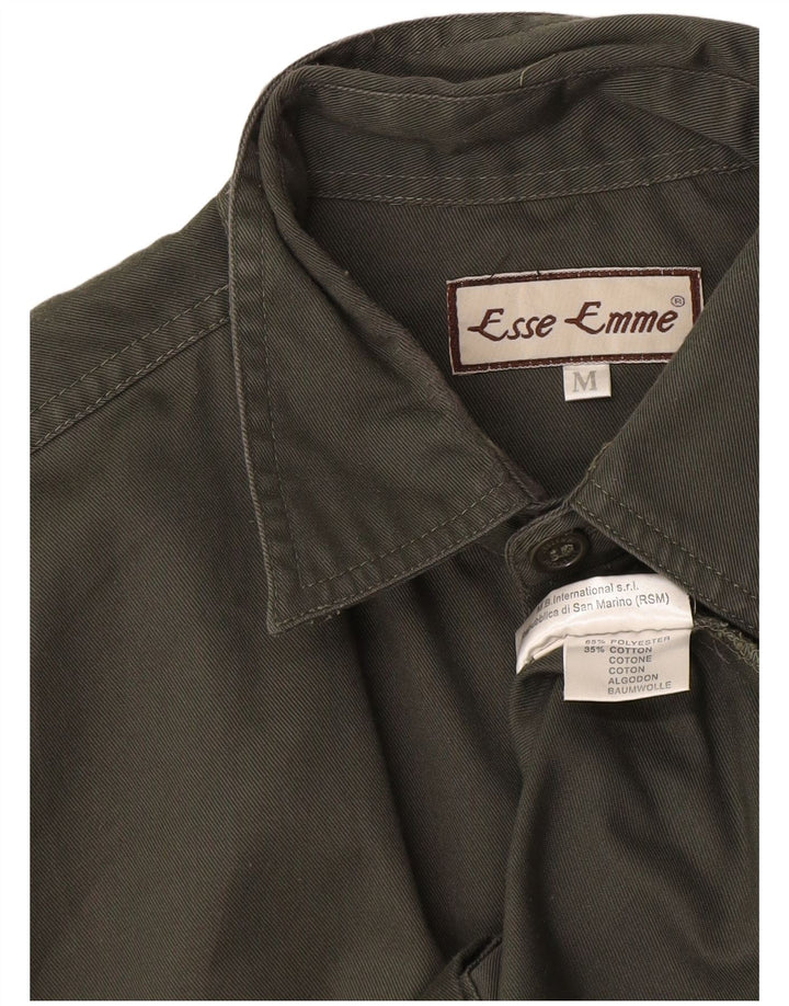 ESSE EMME Chemise Militaire Homme Kaki Moyen Polyester
